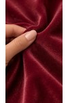 Fransız kadife bordo kadın pijama takımı